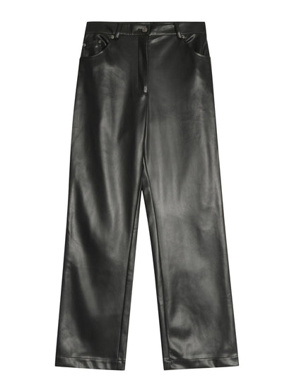Faux Leather Jeans