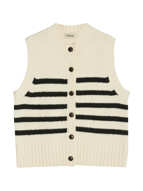 Stripe Button Tank