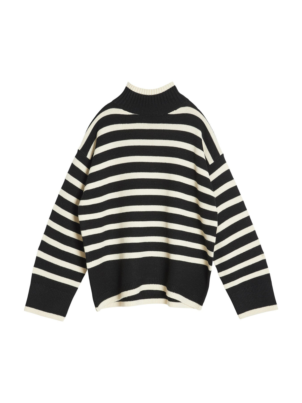 Stripe Turtle Neck