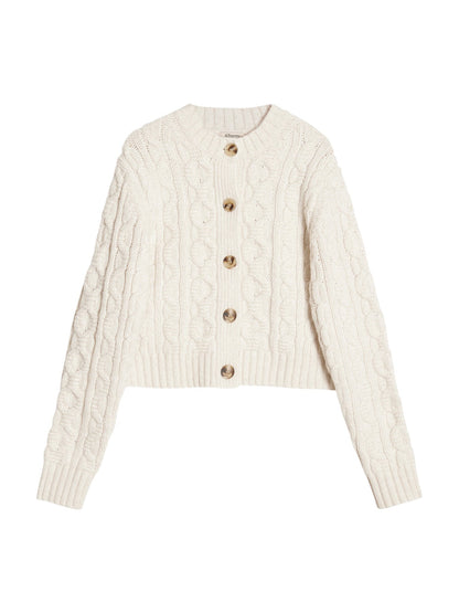 Cable Cardigan Cream