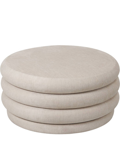 Casa Upholstered Storage Ottoman Cream