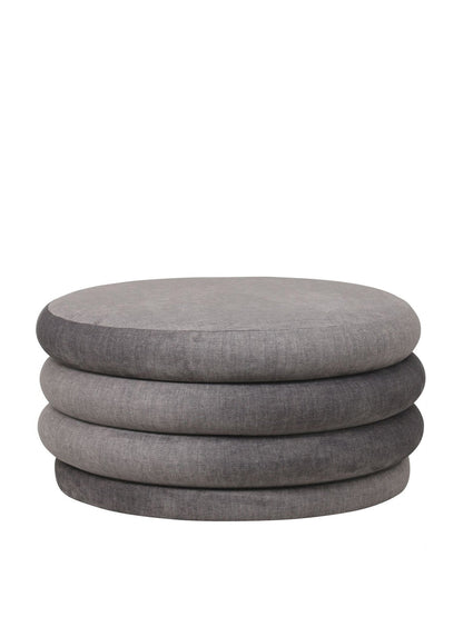 Casa Upholstered Storage Ottoman Grey