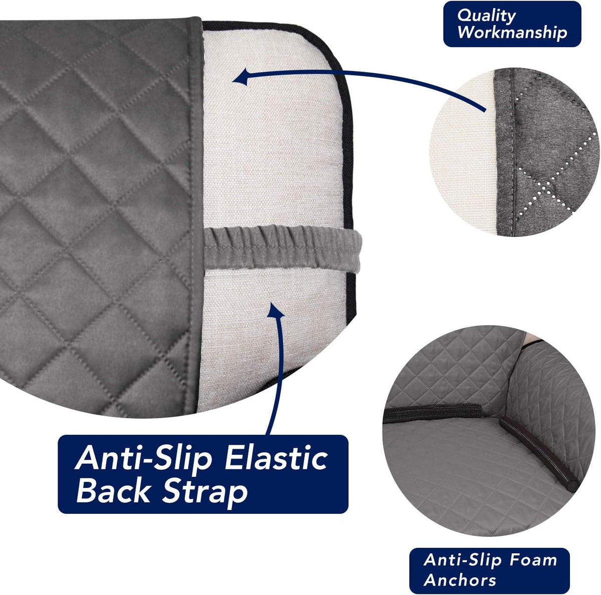 Water Resistant Reversible Couch Cover - Comes in 3 Sizes & 4 Colors!