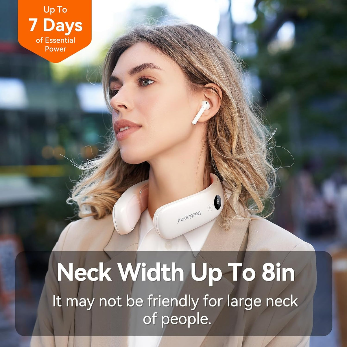 10000mah Rechargeable Neck Warmer,for Necks Up to 8 inches Wide