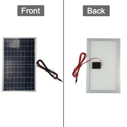 12V Flexible Solar Panel Kit with 100A Charge Controller, Extension Cords & Clips for Car Battery, RV, Boat & Off-Grid Use