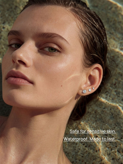 KOSINER Titanium Classic Flat Back Stud