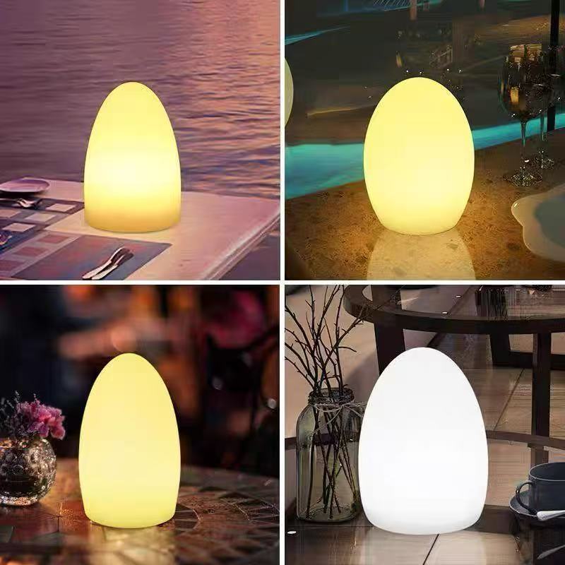Egg Shaped LED Night Light with Remote Control