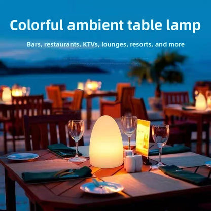 Egg Shaped LED Night Light with Remote Control