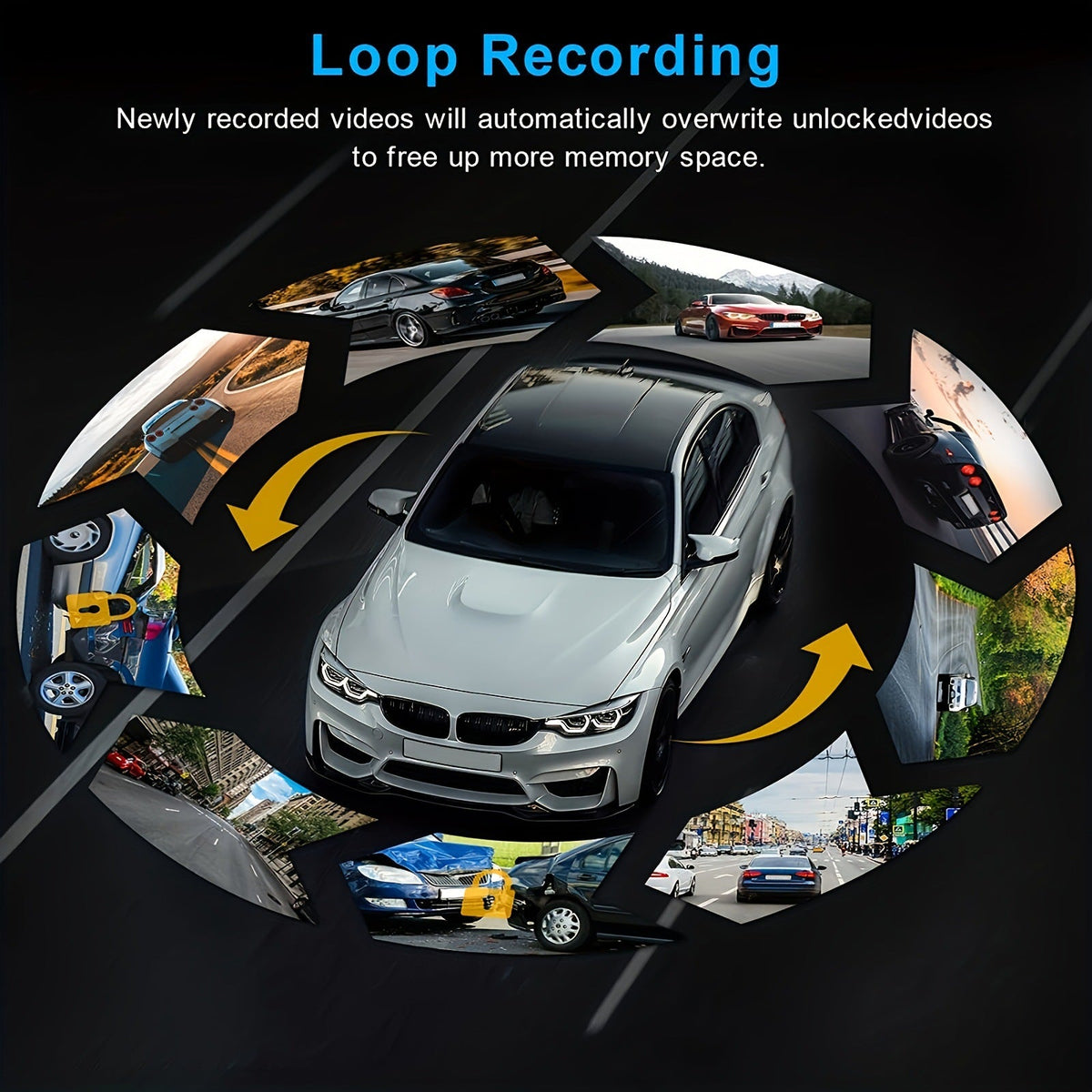 Car Driving Recorder HD Night Vision 1080P