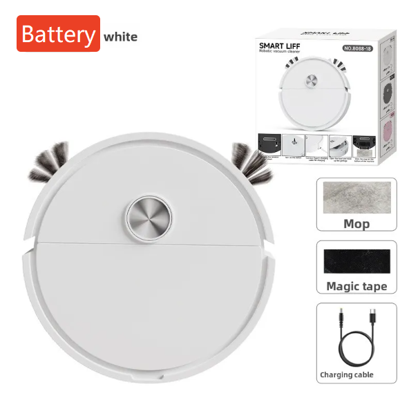 3-in-1 Automatic Robot Vacuum — Sweeps, Suctions & Mops