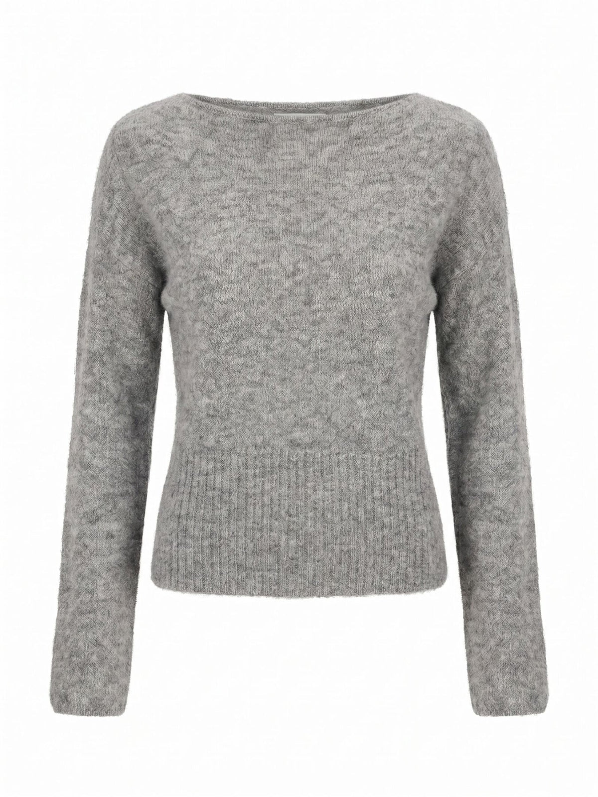 Matilda Ballet Neck Jumper - Charcoal Grey