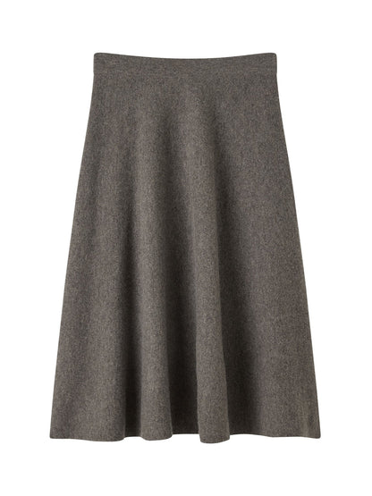 Wool Knitted Midi Skirt