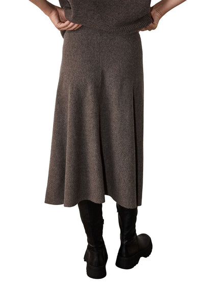 Wool Knitted Midi Skirt