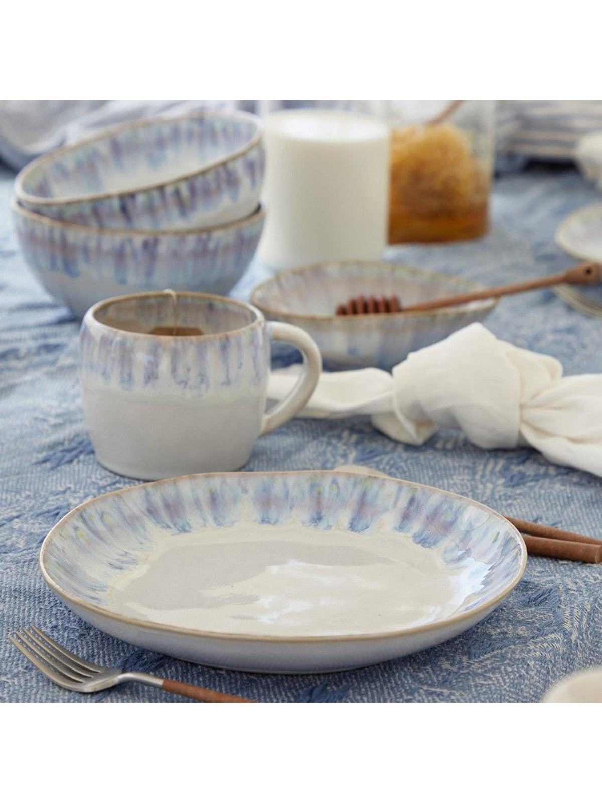 Brisa Ria Blue Salad Plate