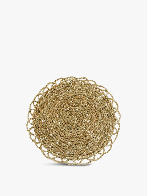 Circular Pandanus Decorative Mat