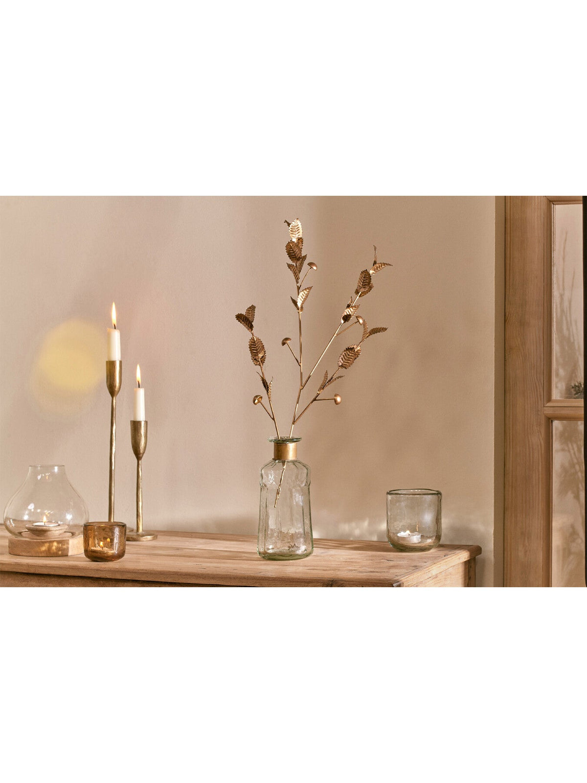 Chara Large Hammered Bottle Decorative