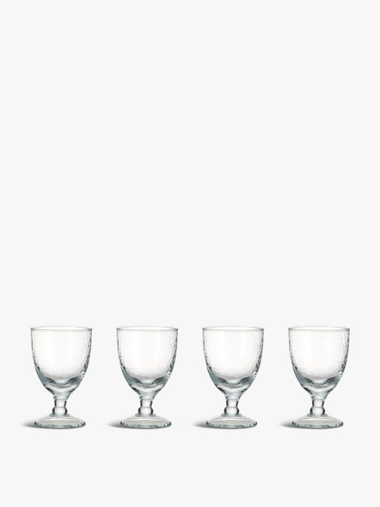 Yala Hammered Wine Glass Set of 4