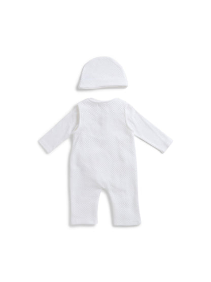 Quilted Body Dungaree and Hat