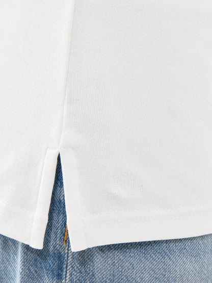 Judy Elbow Sleeve Knit White