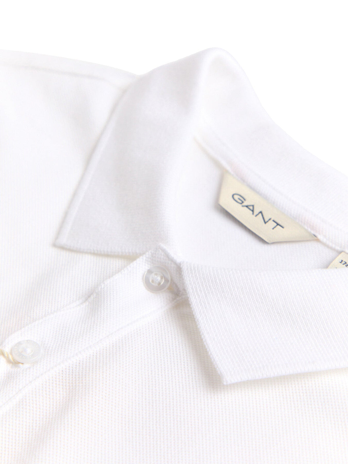Cotton Shield Short-Sleeved Piqué Polo Shirt - White