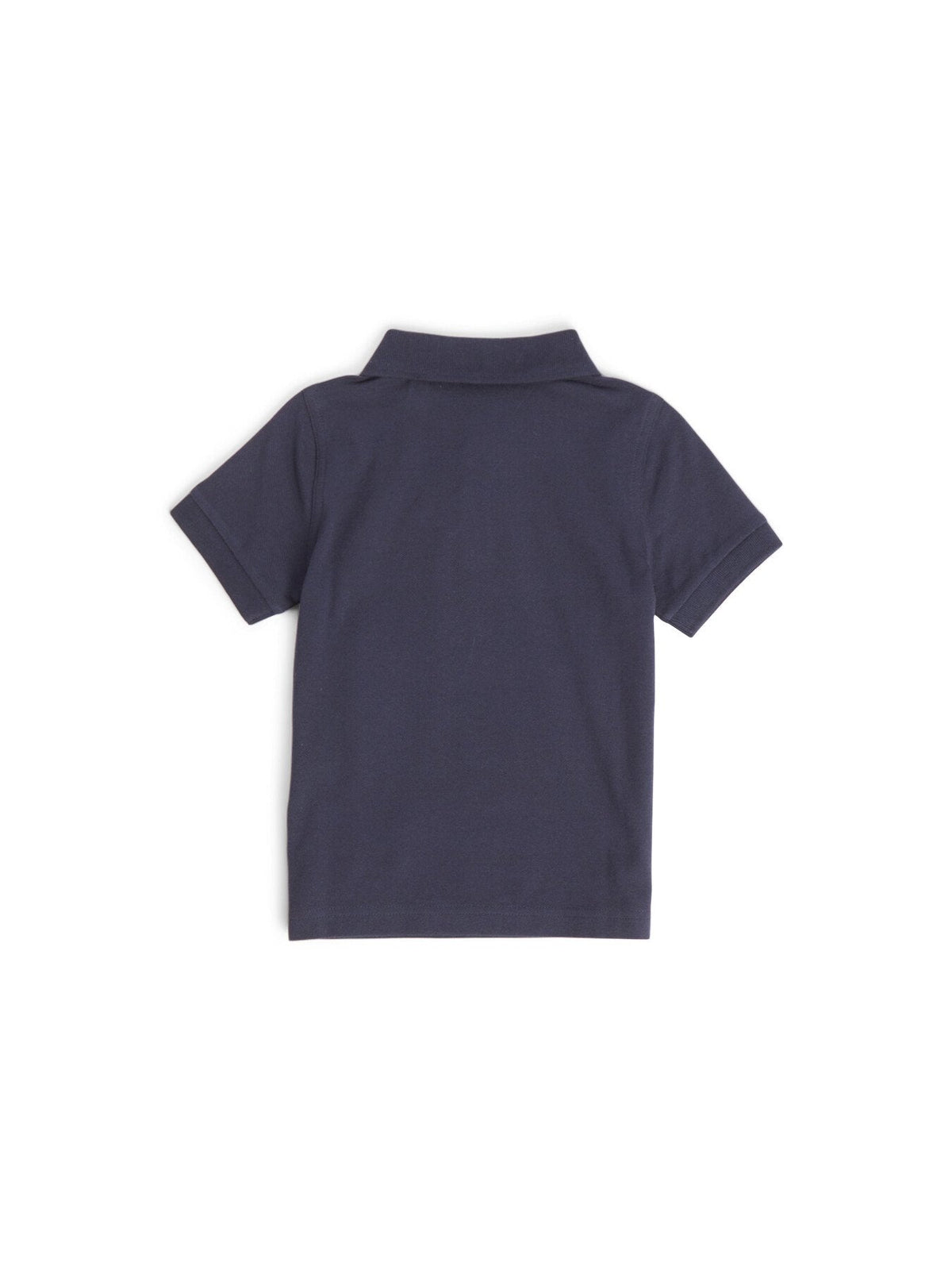 Shield Short-Sleeved Piqué Polo Shirt - Evening Blue
