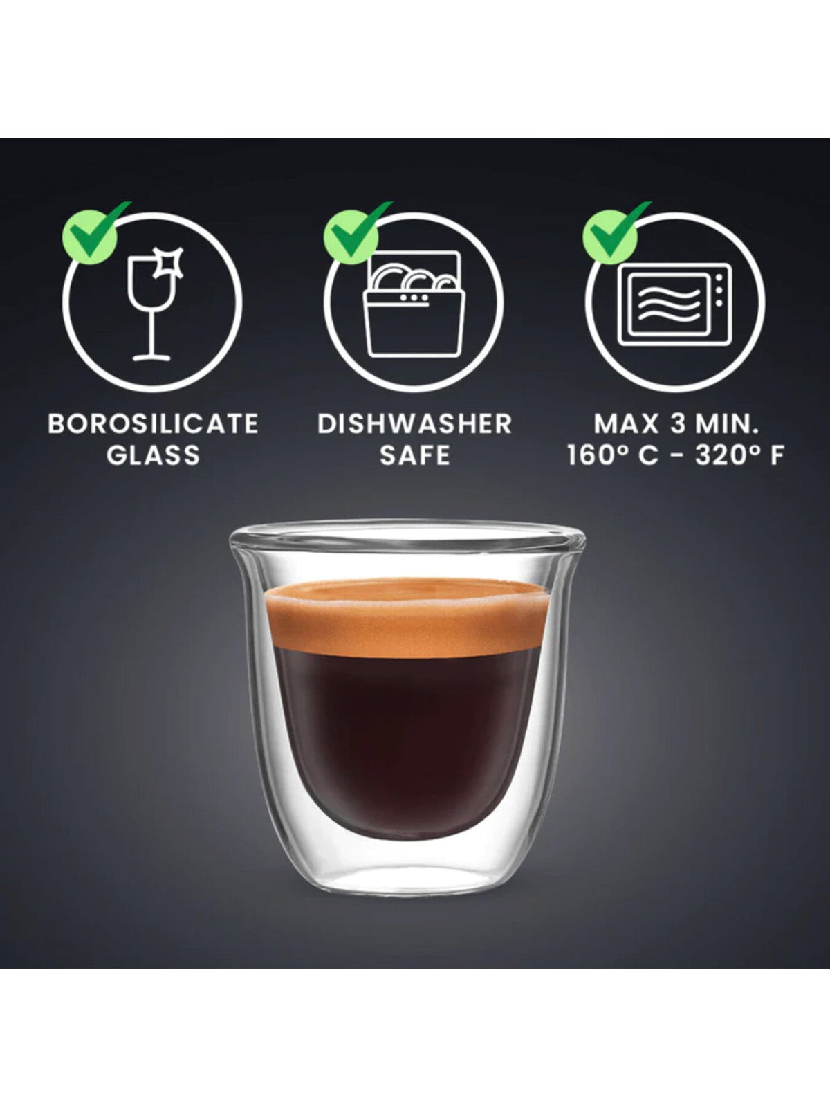Firenze Double Walled Espresso Glass Set of 2