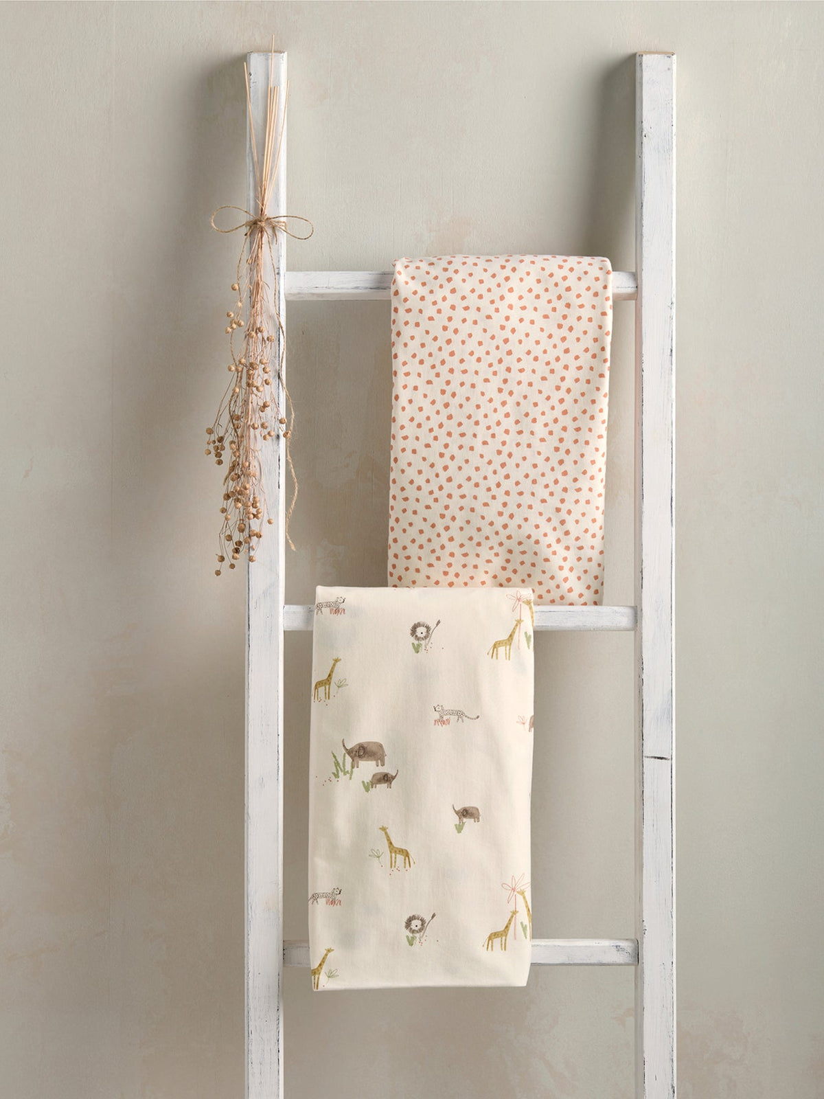 2 CotBed Fitted Sheets Jungle