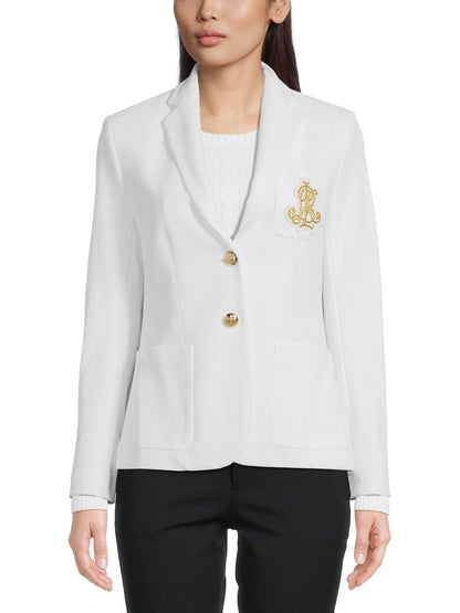 Anfisa Lined Blazer White