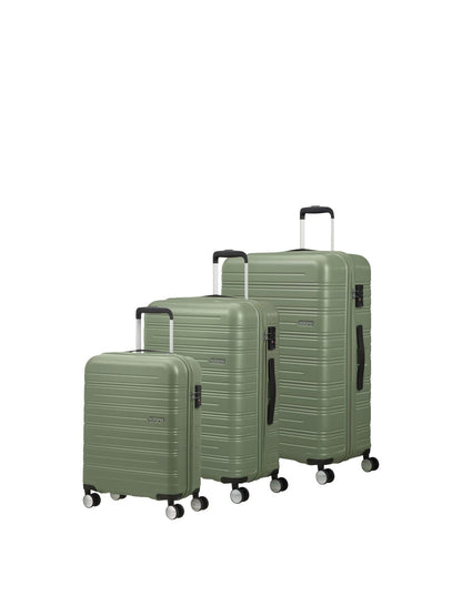 American Tourister High Turn Spinner 77cm Suitcase Matt Sage Khaki