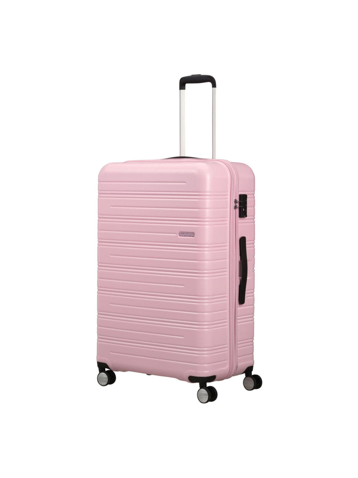 American Tourister High Turn Spinner 77cm Suitcase Matt Powder Pink