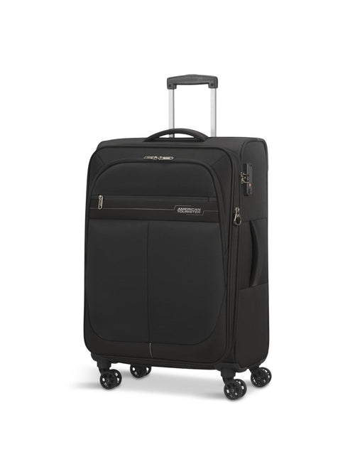 American Tourister Deep Dive Medium 68cm Suitcase Black Grey
