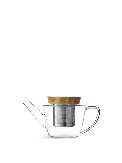 Infusion Glass Teapot with Oak Lid