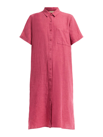 Classic Collar Shirt Dress
