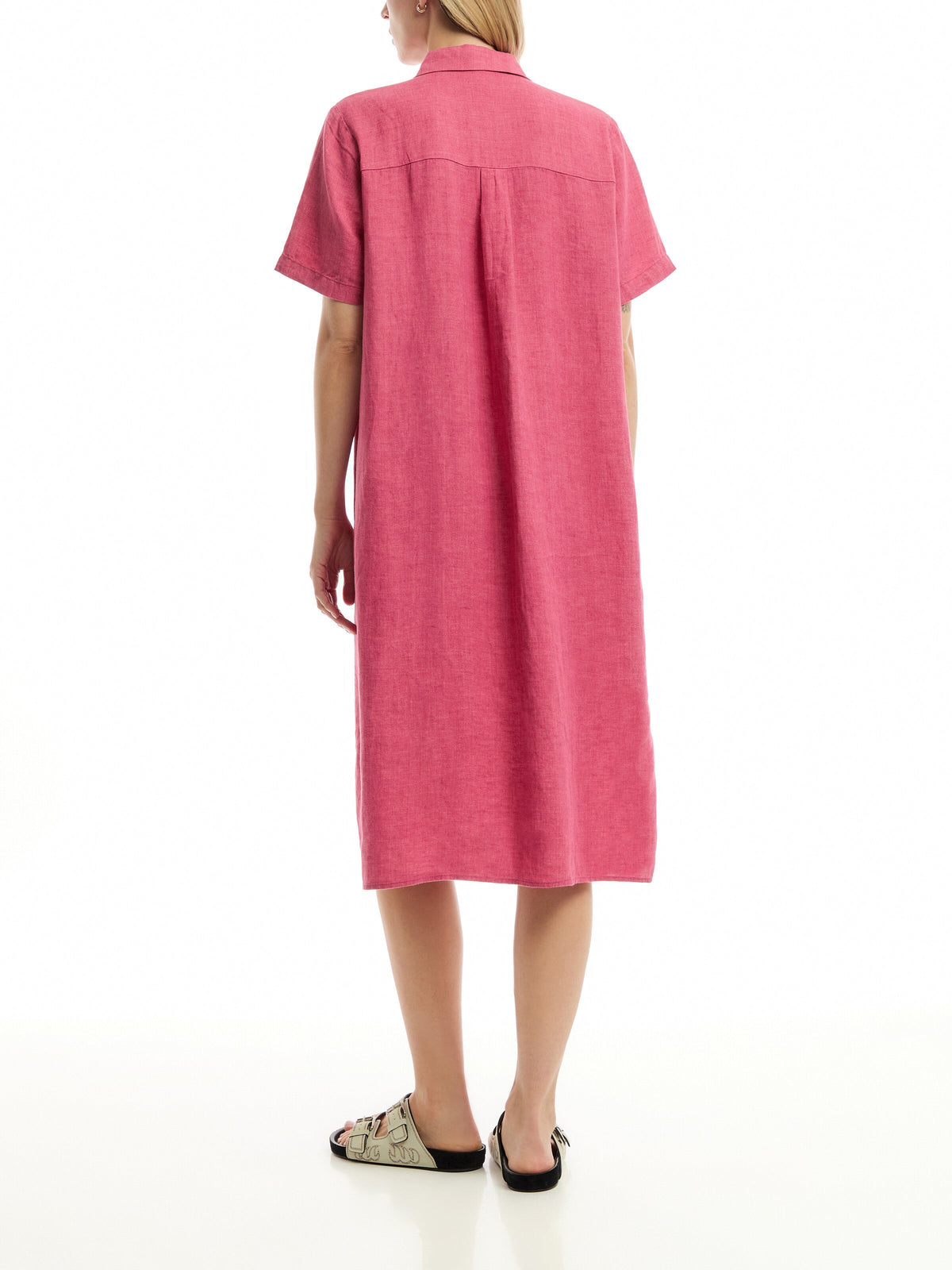 Classic Collar Shirt Dress