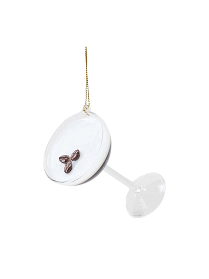 Espresso Martini Glass Christmas Tree Hanging Decoration