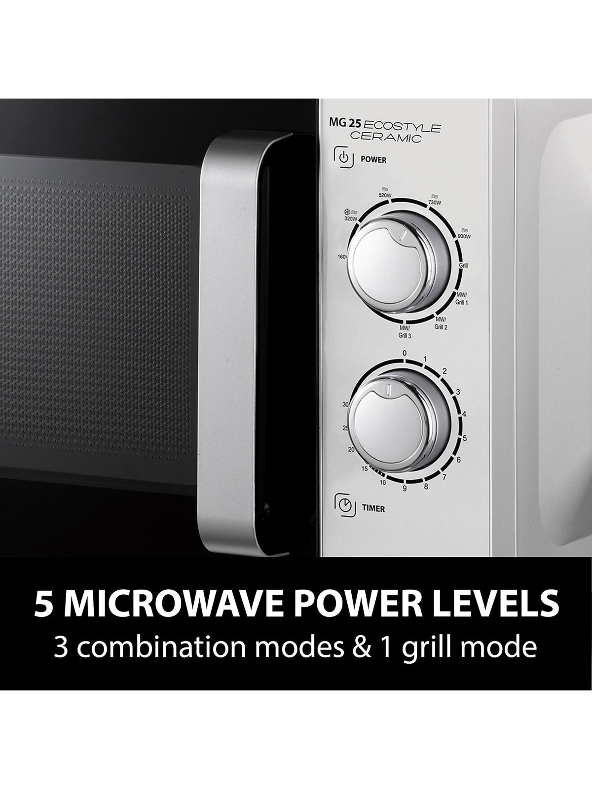 25L Ecostyle Ceramic Microwave and Grill