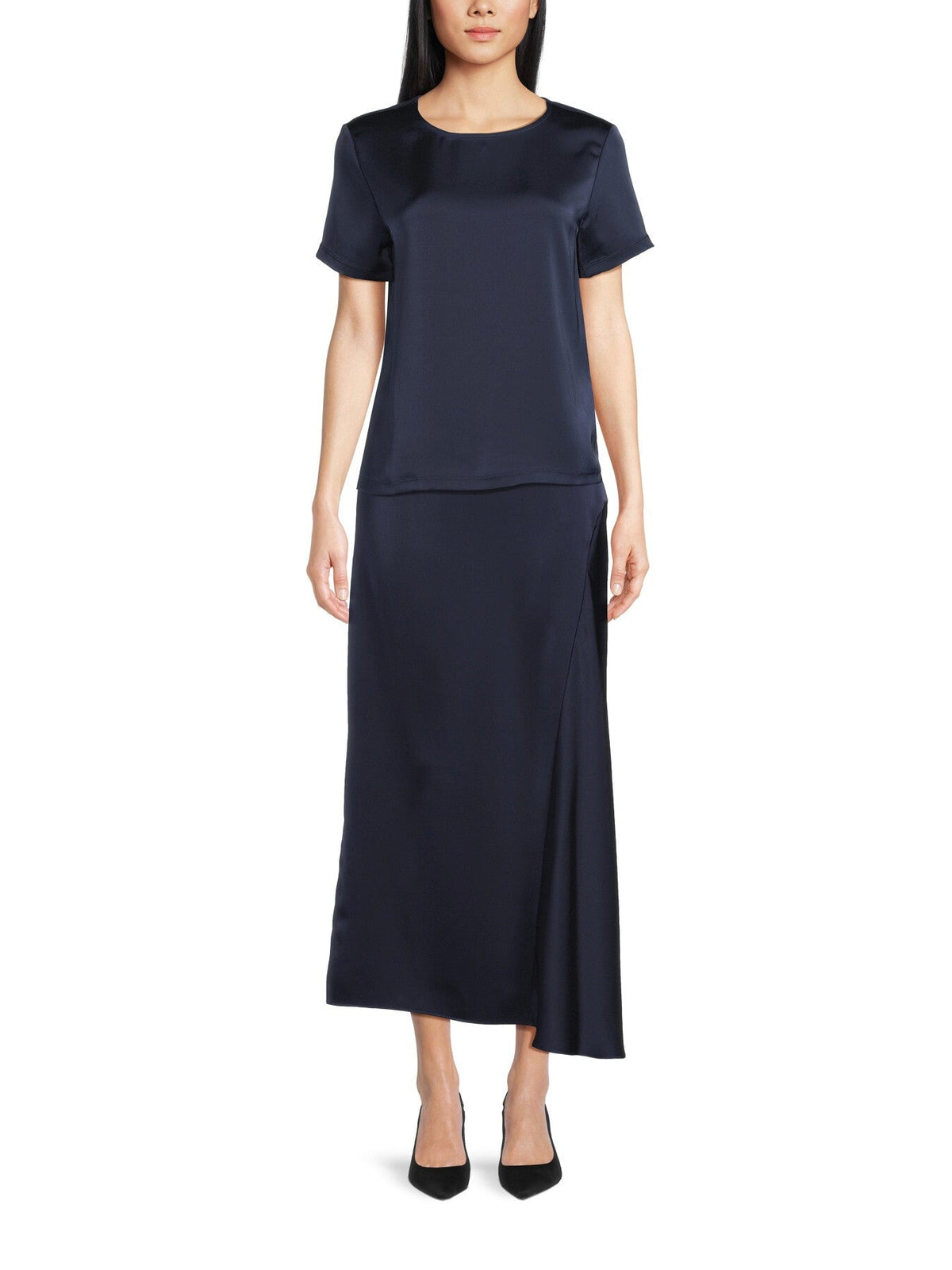 Aia Midi Satin Skirt