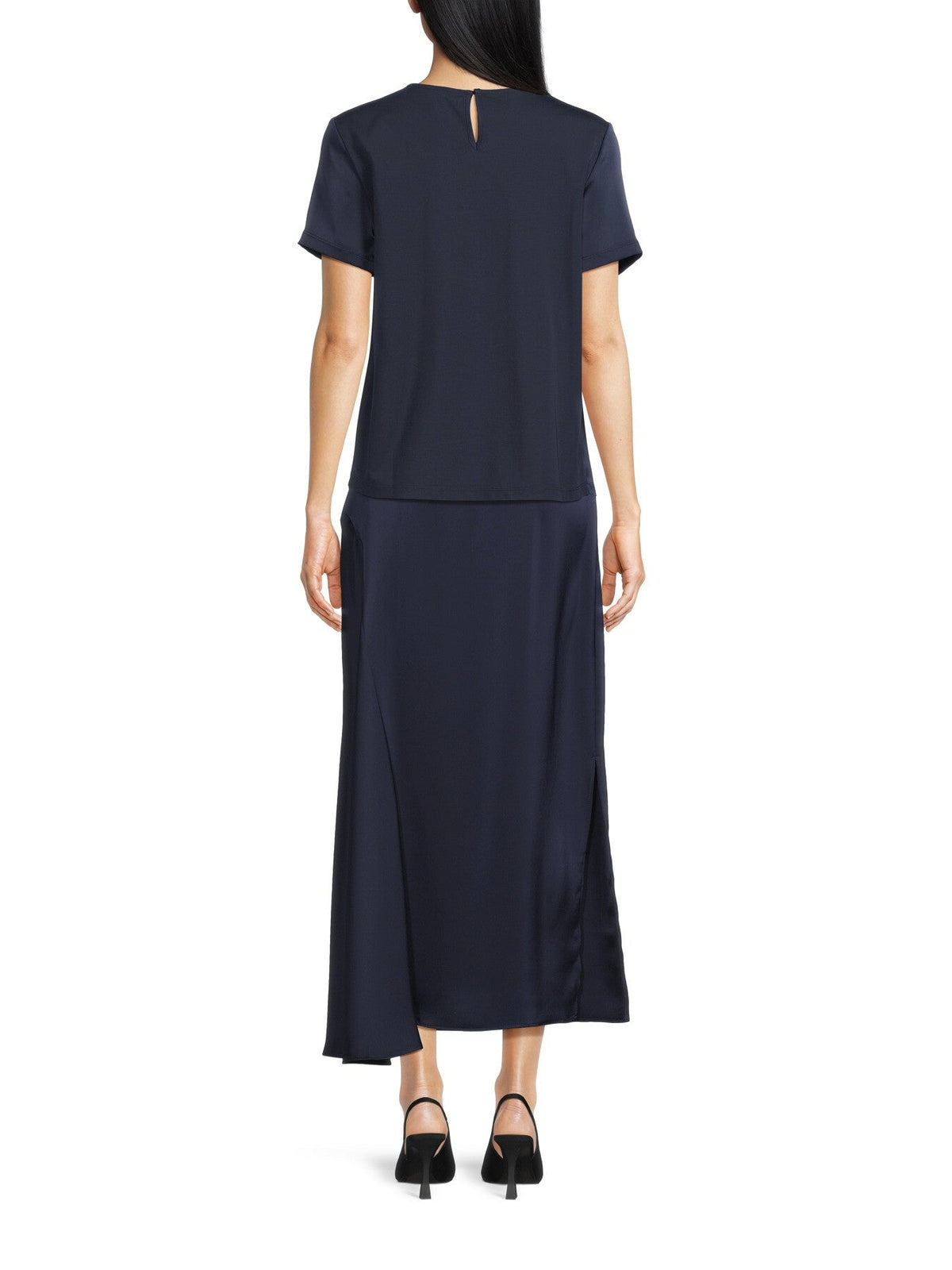 Aia Midi Satin Skirt