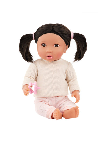 Doll with Hair Ivory Top
