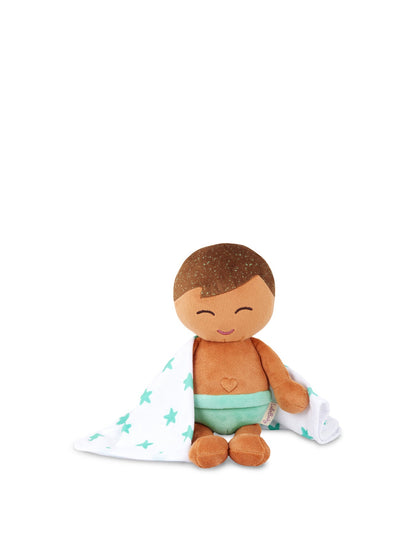 Plush Boy Bath Doll & Accessory