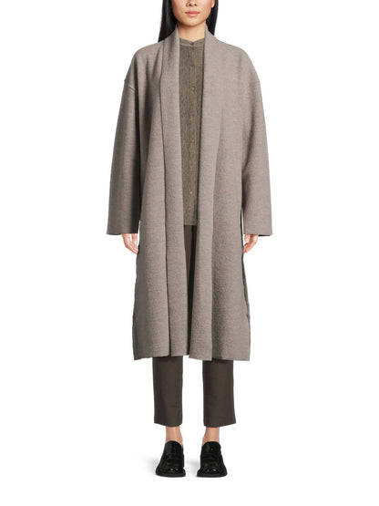 High Collar Regenerative Wool Coat