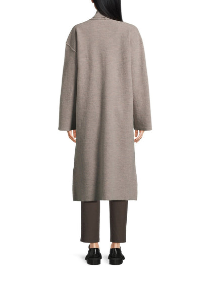 High Collar Regenerative Wool Coat