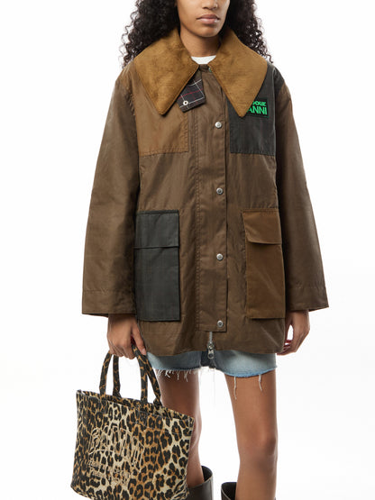 Womens Barbour x GANNI Wax Duffle