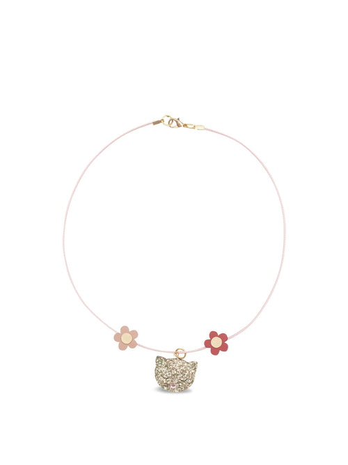Clara Cat Necklace Pink