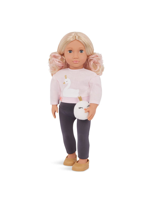 Doll with Sweater Plush Swan Eliana