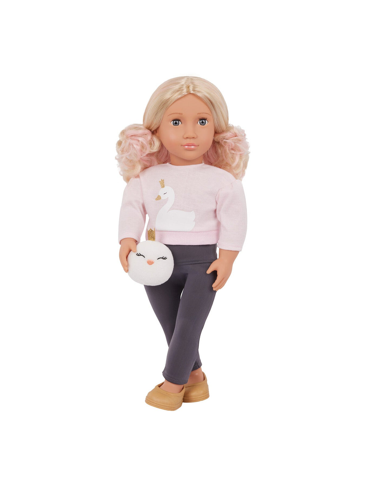 Doll with Sweater Plush Swan Eliana