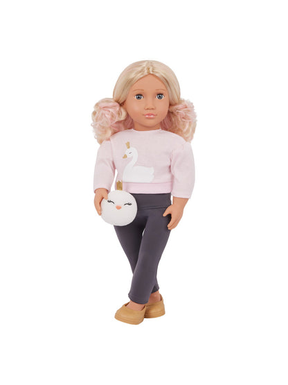 Doll with Sweater Plush Swan Eliana