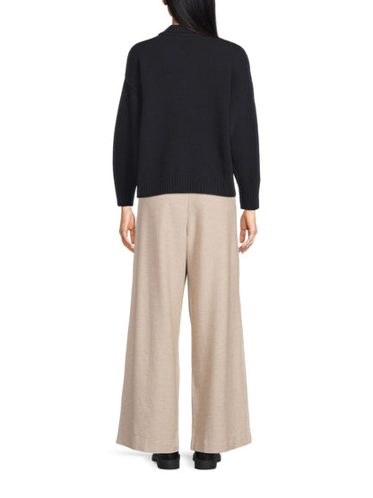 Agre V Neck Collared Wool Jumper