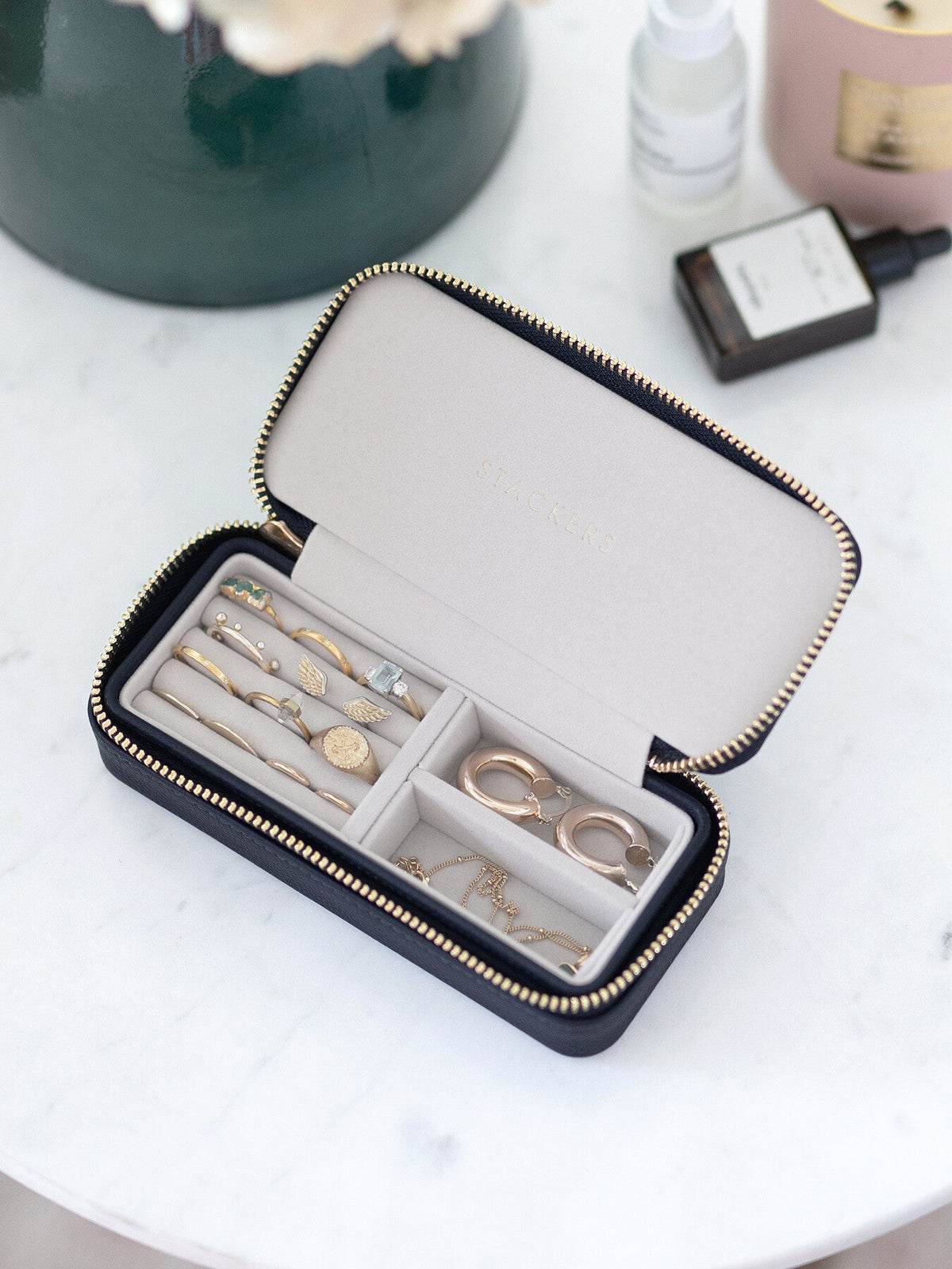 Medium Zipped Jewellery Box
