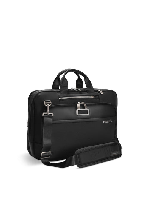 Briggs and Riley Medium Expandable Brief Black 40cm